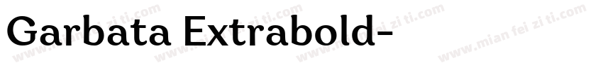 Garbata Extrabold字体转换